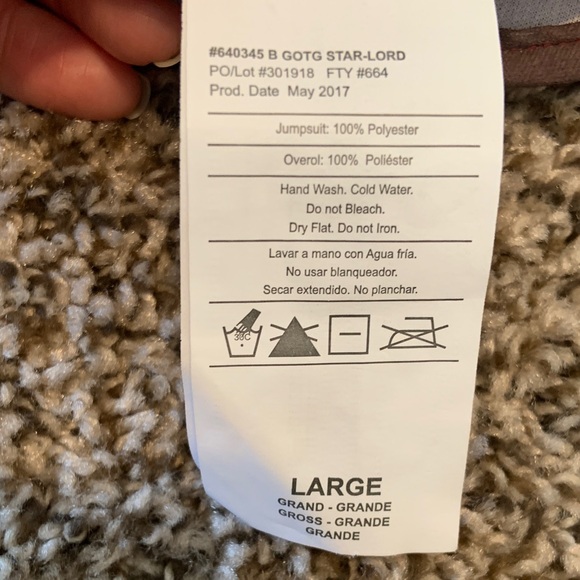 Avengers Star Lord Costume Jumpsuit M8 kids - Picture 9 of 9